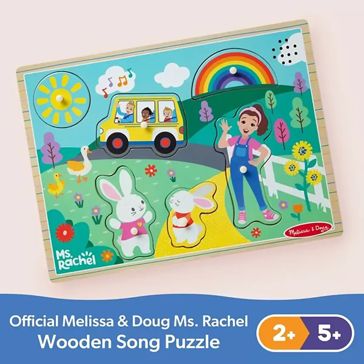 Melissa and Doug Ms. Rachel 6 Piece Wooden Song Puzzle