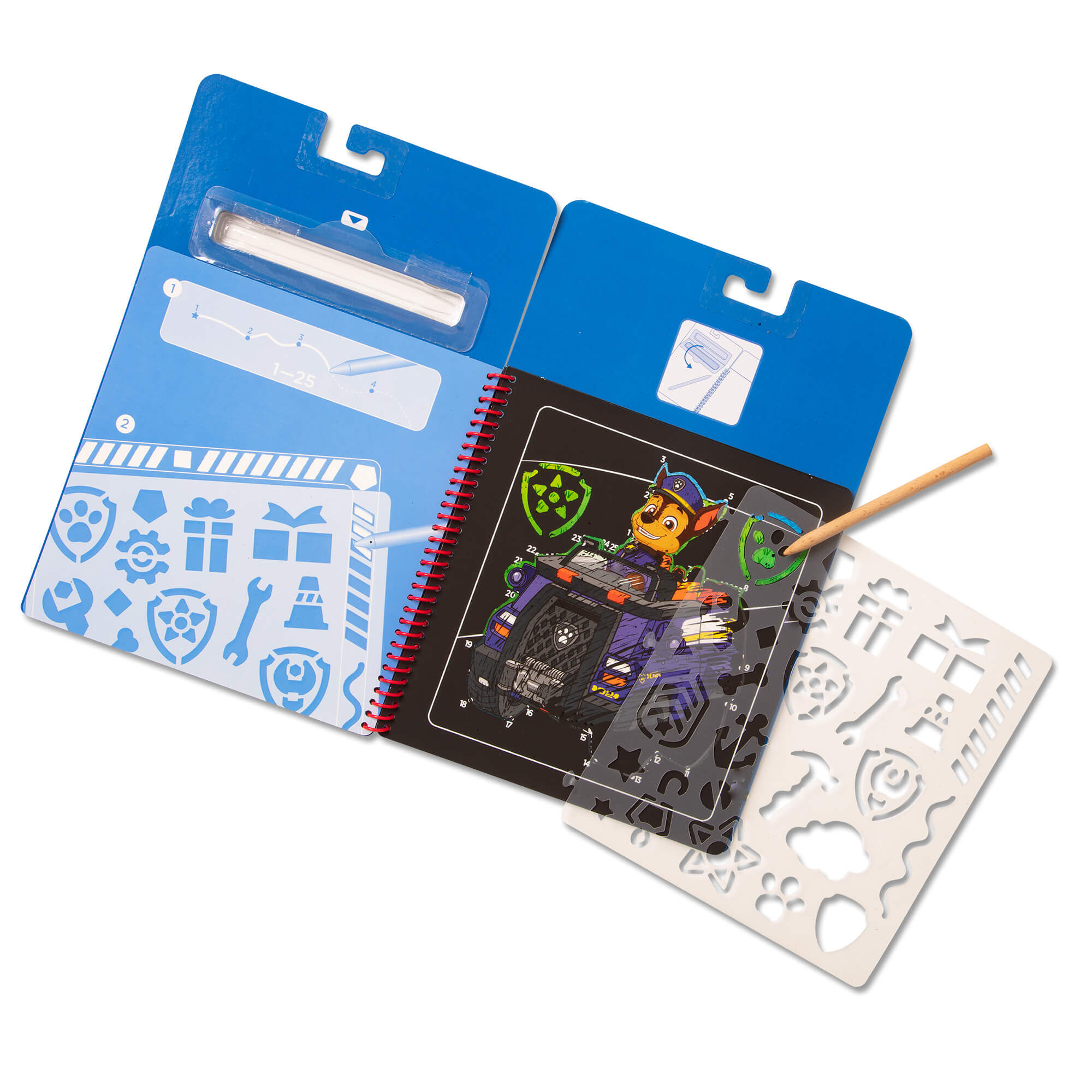 Melissa and Doug PAW Patrol Chase Scratch Art Pad inside cover