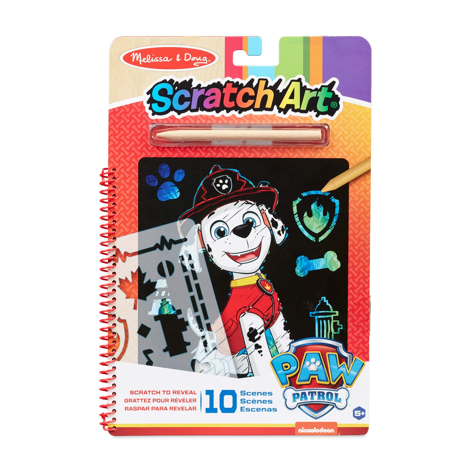 Melissa and Doug PAW Patrol Marshall Scratch Art Pad cover