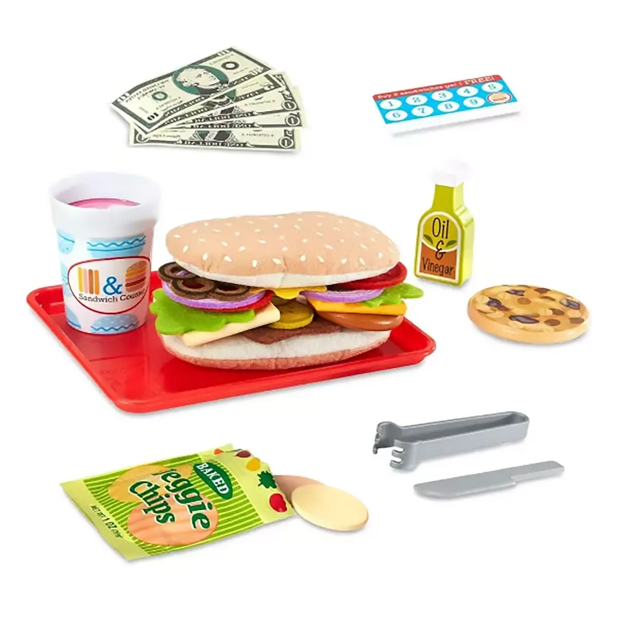 Melissa and Doug Slice & Stack Sandwich Counter pieces