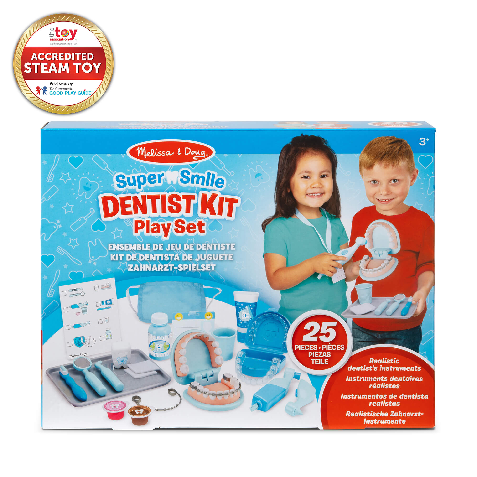 Melissa and Doug Super Smile Dentist Kit Play Set packaging