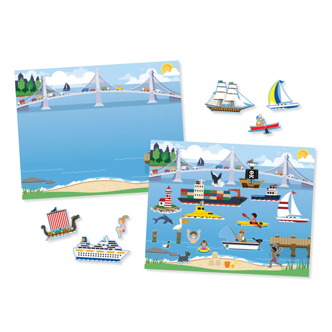 Melissa and Doug Vehicles Reusable Sticker Pad