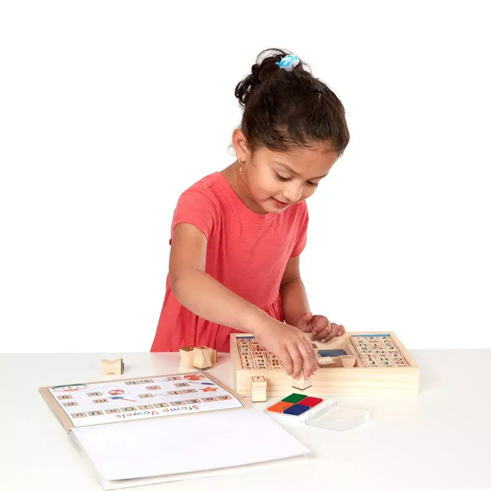 Melissa and Doug Wooden ABC Activity Stamp Set