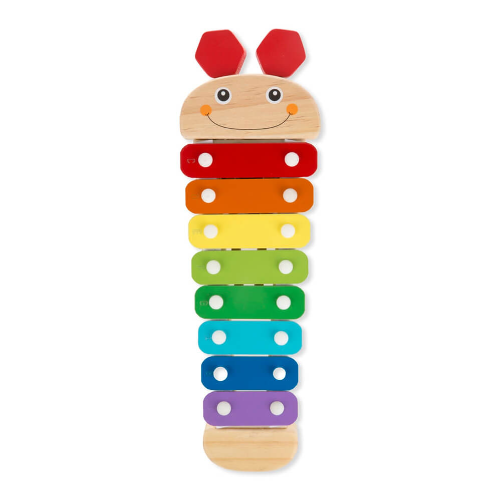 Melissa and Doug Wooden Caterpillar Xylophone Classic Toy