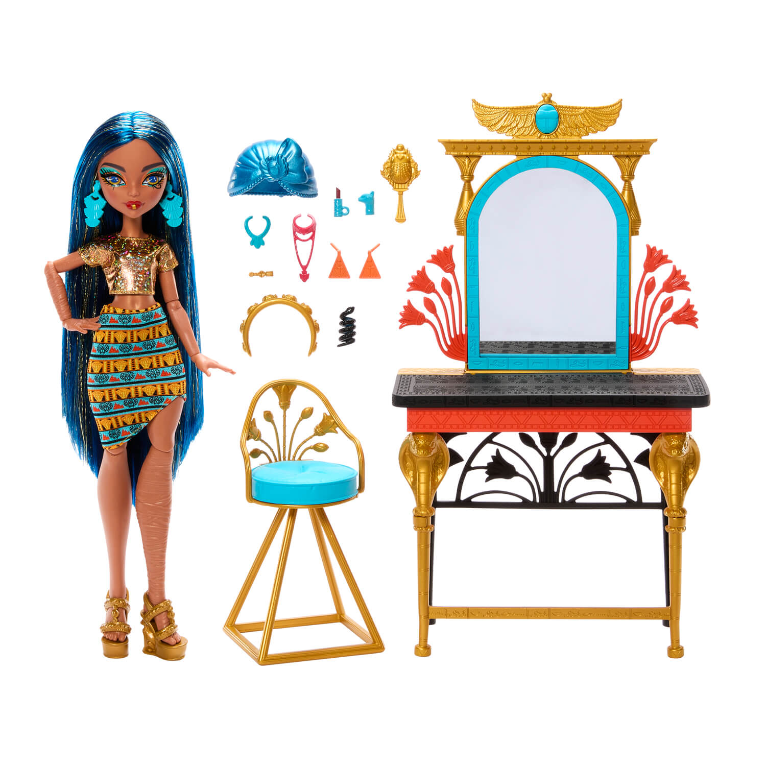 Monster High Cleo De Nile Self-Scare Day Doll and Playset