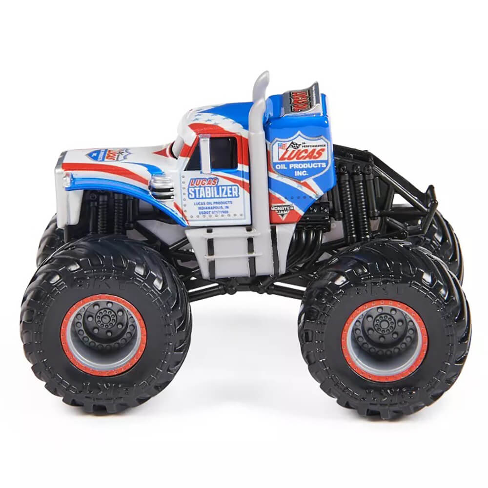 Monster Jam Lucas Stabilizer vs Jester 1:64 Scale Die-Cast Monster Trucks 2-Pack