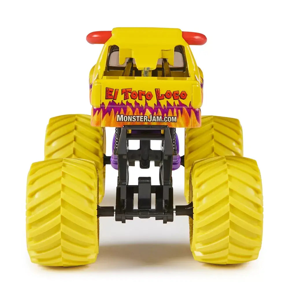 Rear view of the Monster Jam Series 20 El Toro Loco 1:24 Scale Diecast Monster Truck