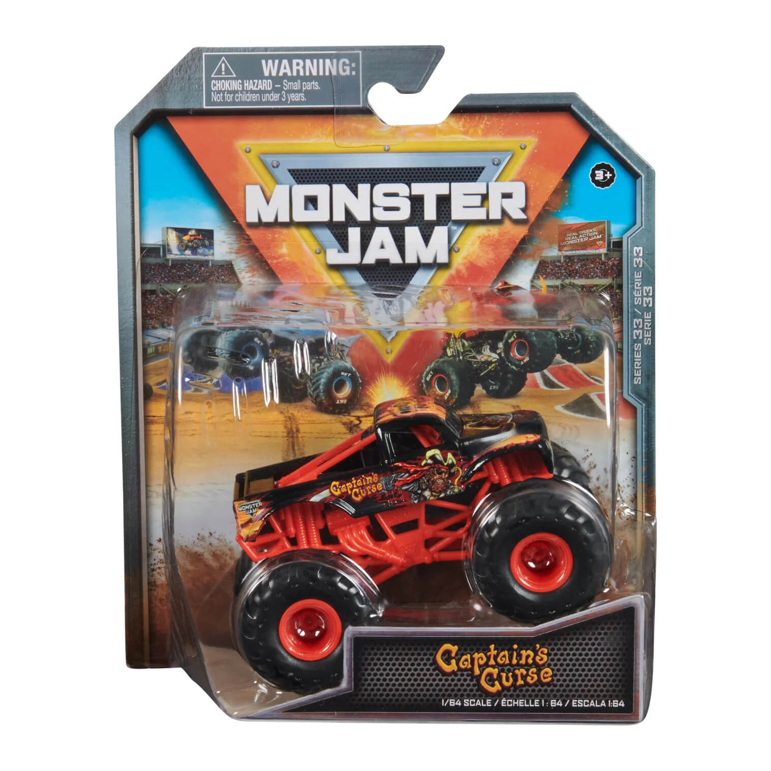 Monster Jam Series 33 Captain's Curse 1:64 Scale Diecast Monster Truck