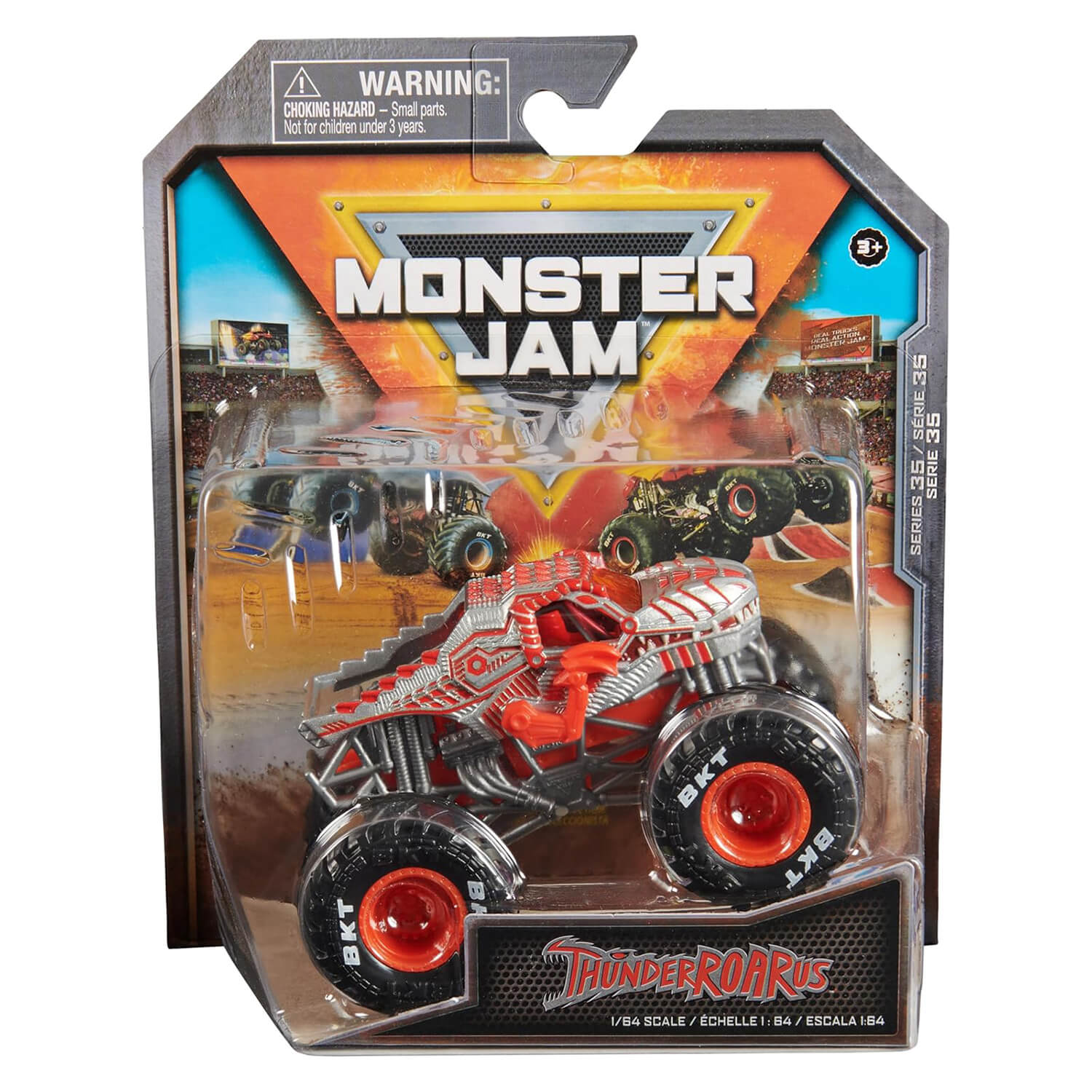 Monster Jam ThunderROARus Die-Cast 1:64 Scale Monster Truck packaging