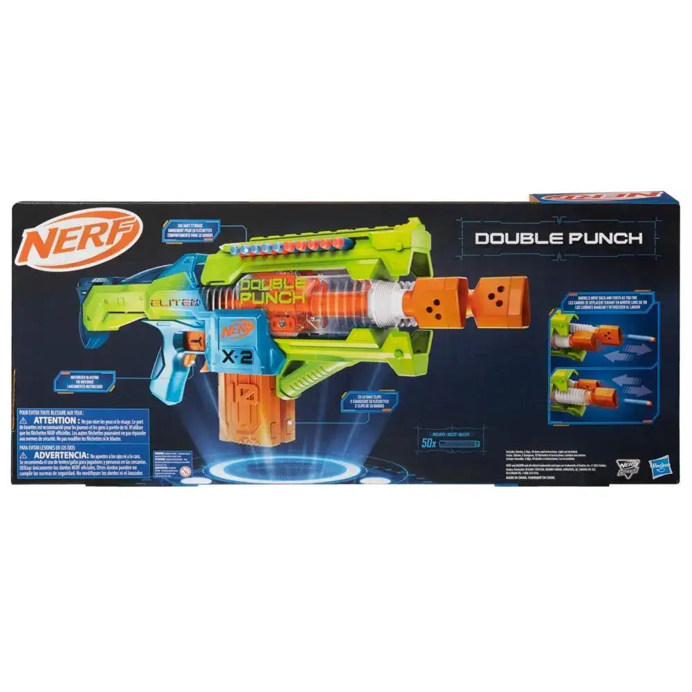 NERF Elite 2.0 Double Punch Motorized Dart Blaster