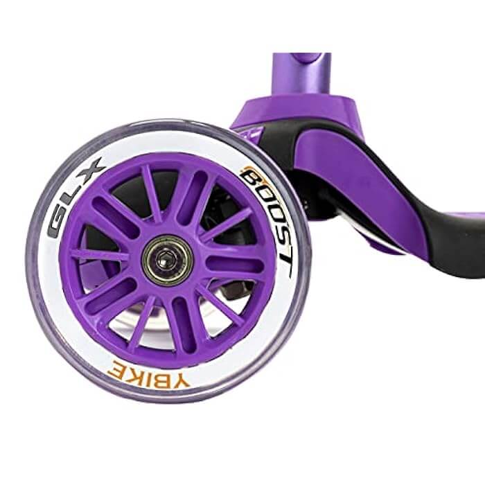 NSG YBIKE GLX Boost 3-Wheel Kick Scooter (Purple)