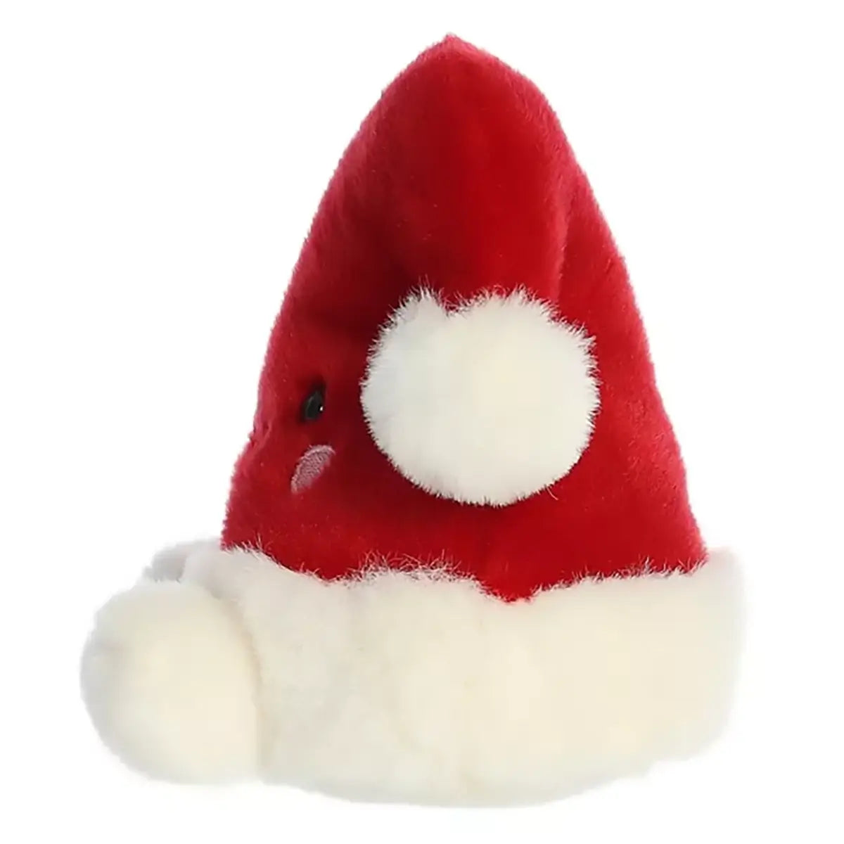 Palm Pals Topper Santa Hat Plush side with pom pom