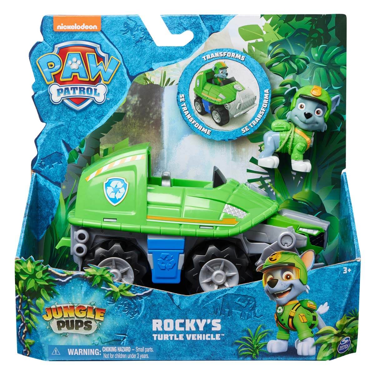 PAW Patrol Jungle Pups Rocky's Snapping Turtle Vehicle