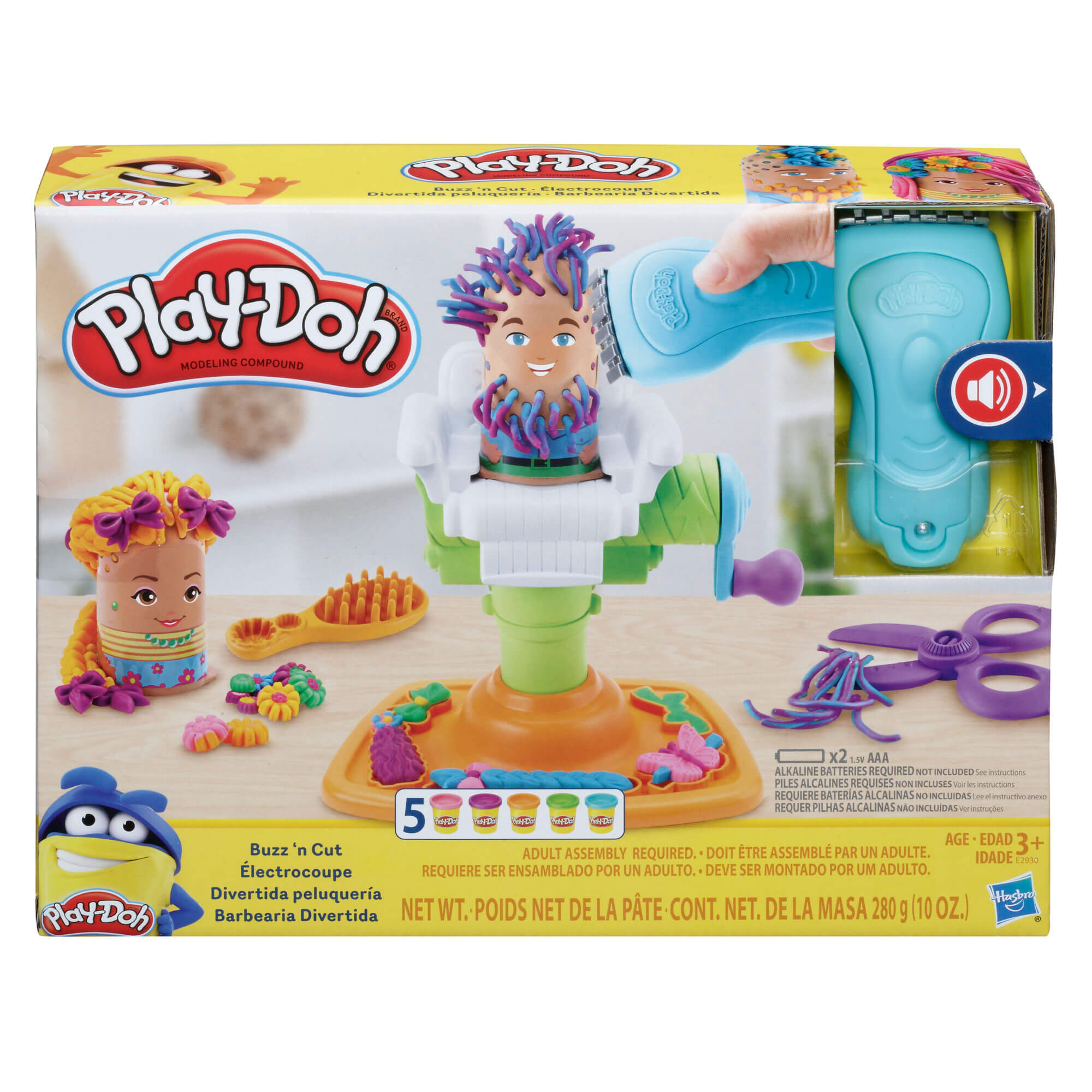 Play-doh Buzz 'n Cut Barber Shop Set box