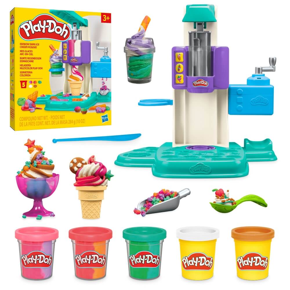 Play-Doh Rainbow Swirl Ice Cream Playset