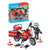 Playmobil Action Heroes Fire Motorcycle Playset 71466 and box shown in the background.