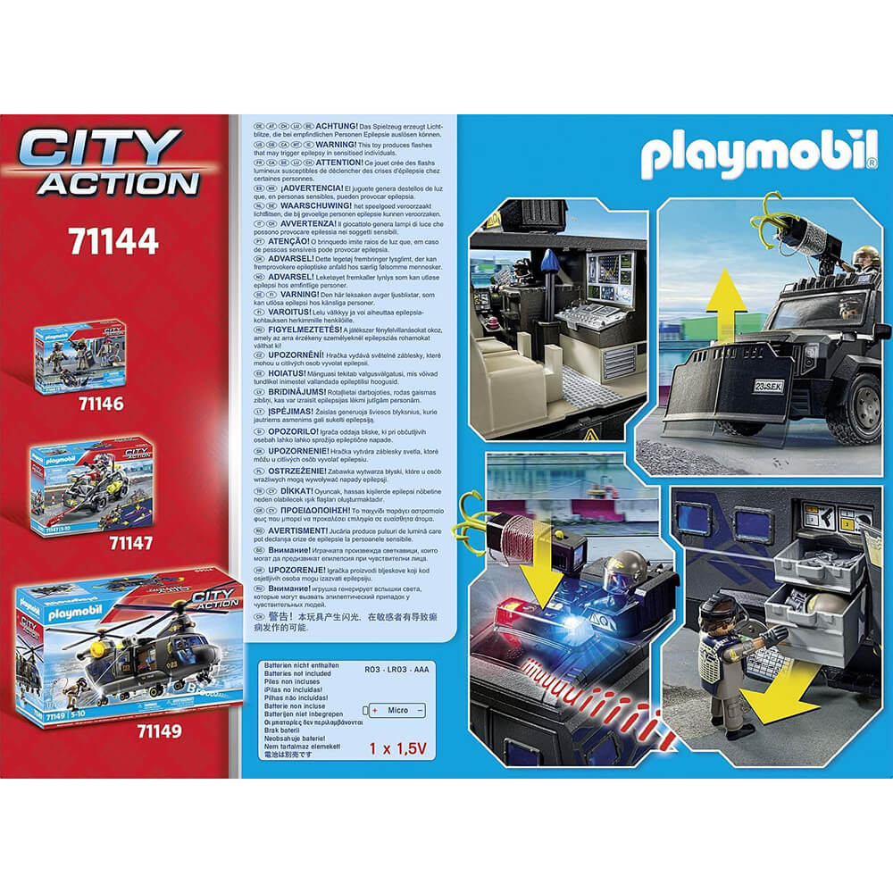 Playmobil Tactical Police: All-Terrain Vehicle Playset (71144)