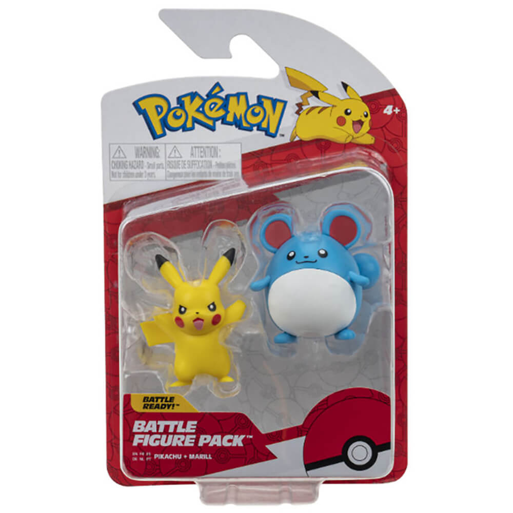 Pokemon Pikachu and Marill 2 Inch Battle Figure Pack