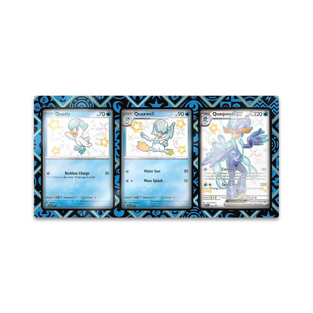 Pokemon TCG Scarlet and Violet Paldean Fates Quaquaval EX Premium Collection