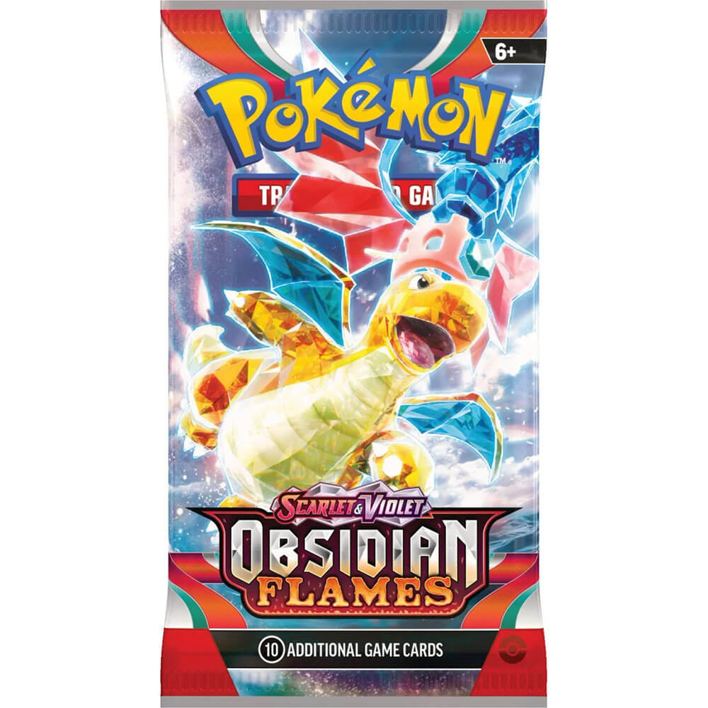 pack from the Pokemon TCG Scarlet & Violet-Obsidian Flames Booster Display Box (36 Packs)