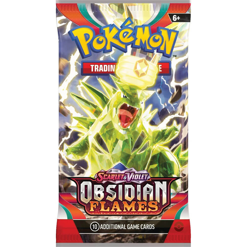 pack from the Pokemon TCG Scarlet & Violet-Obsidian Flames Booster Display Box (36 Packs)