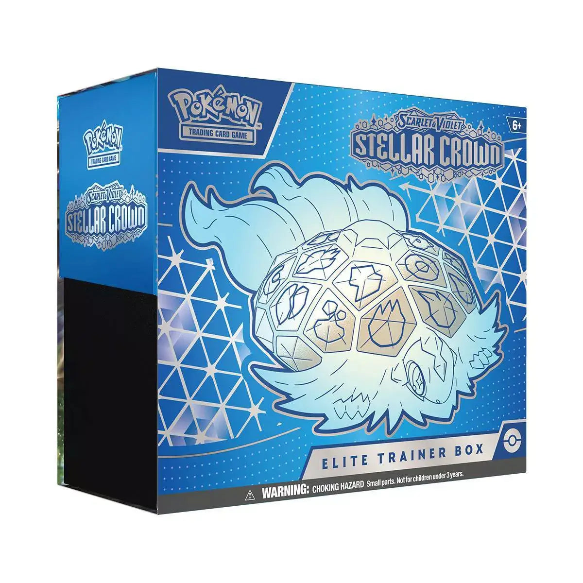 Pokemon Trading Card Game Scarlet and Violet Stellar Crown Elite Trainer Box front of the box