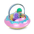 Polly Pocket and puppy riding in UFO