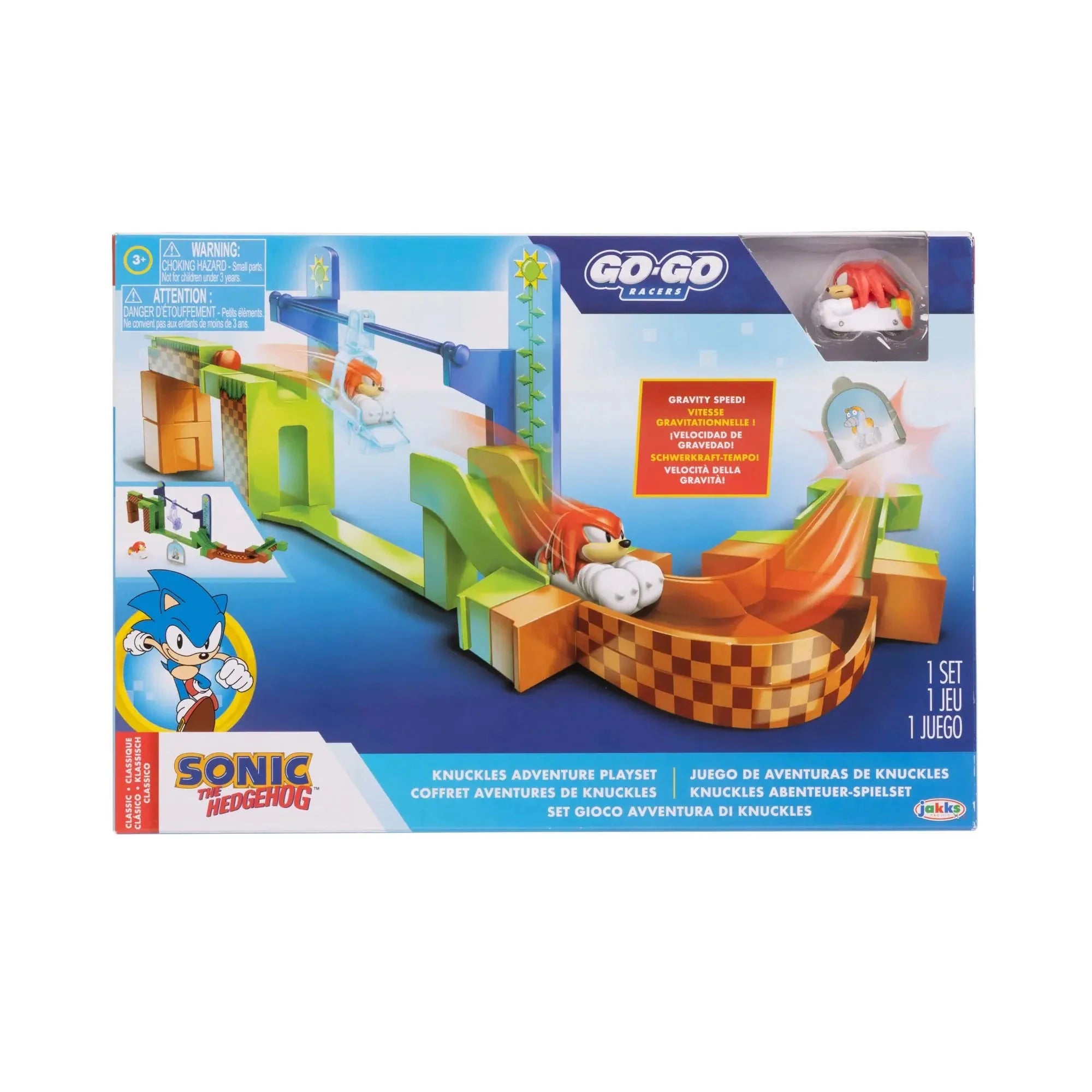 Sonic Go Go Racers Knuckles Adventure Playset