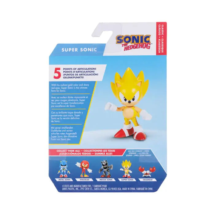 Sonic the Hedgehog Classic Super Sonic 2.5-Inch Action Figure