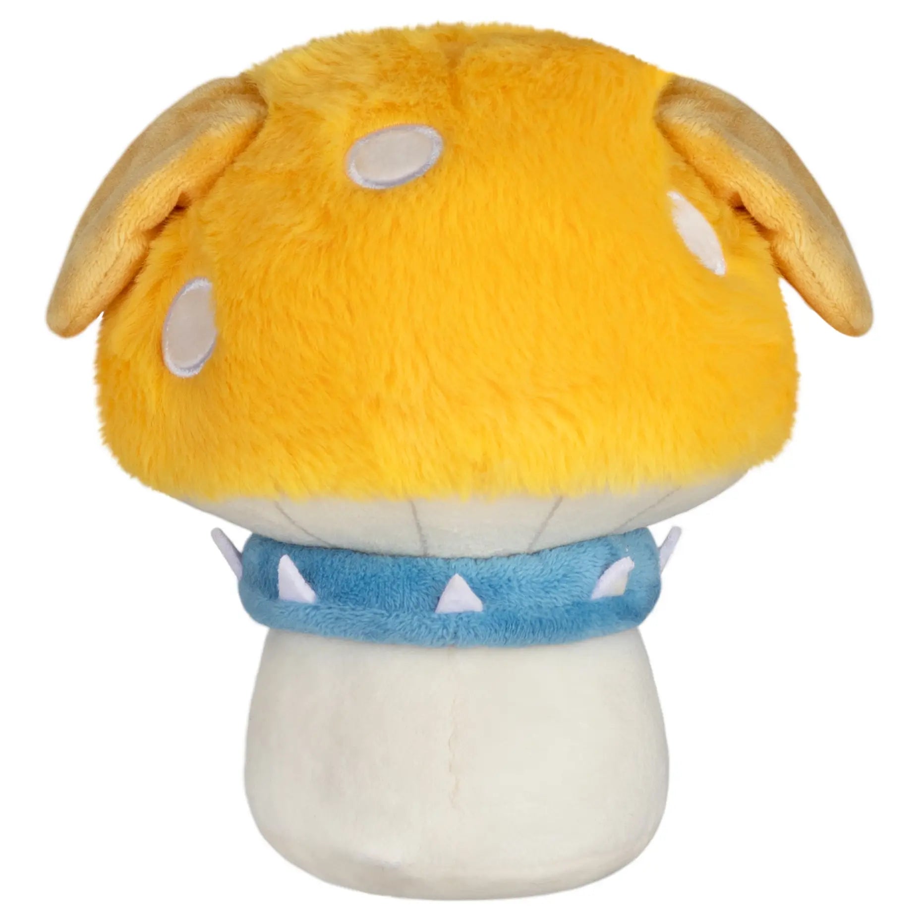 Rear view of the Mushroom dog plush