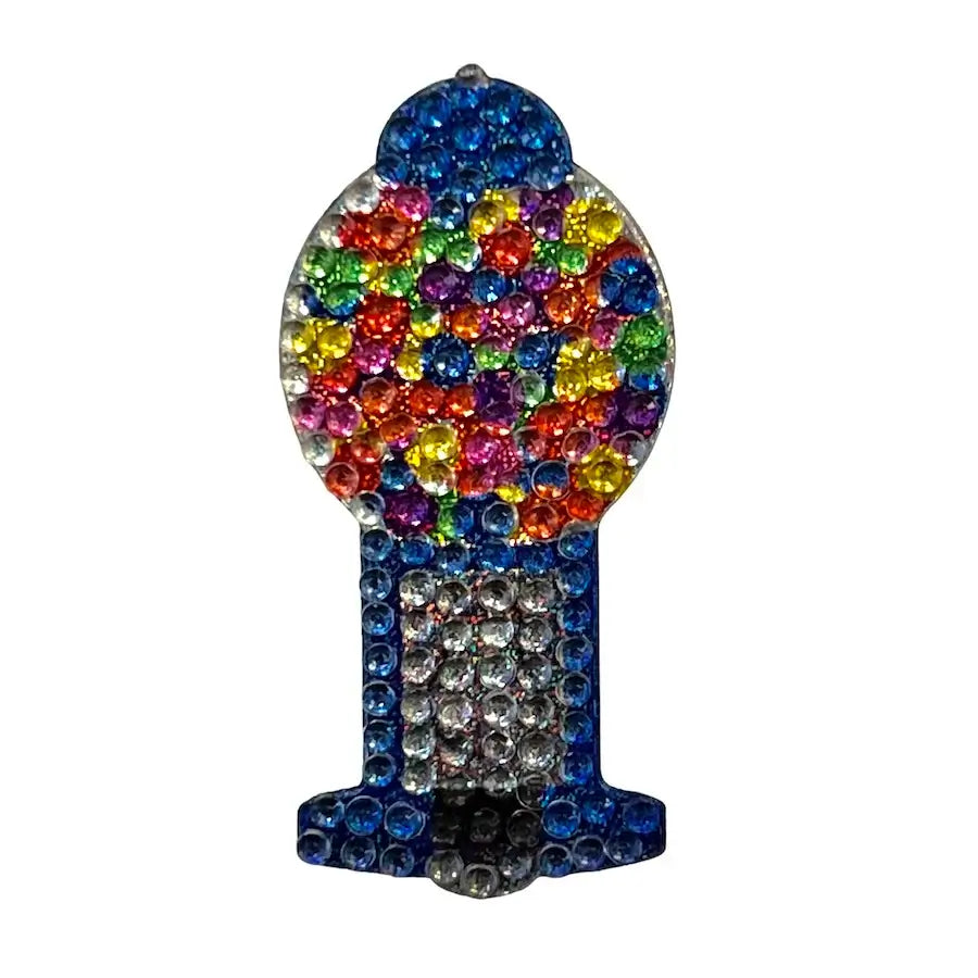 StickerBeans Blue Gumball Machine Rhinestone Sticker