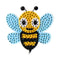 StickerBeans Buzzy Bee Rhinestone Sticker