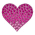 StickerBeans Pink Heart Rhinestone Sticker