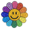 StickerBeans Rainbow Daisy Rhinestone Sticker