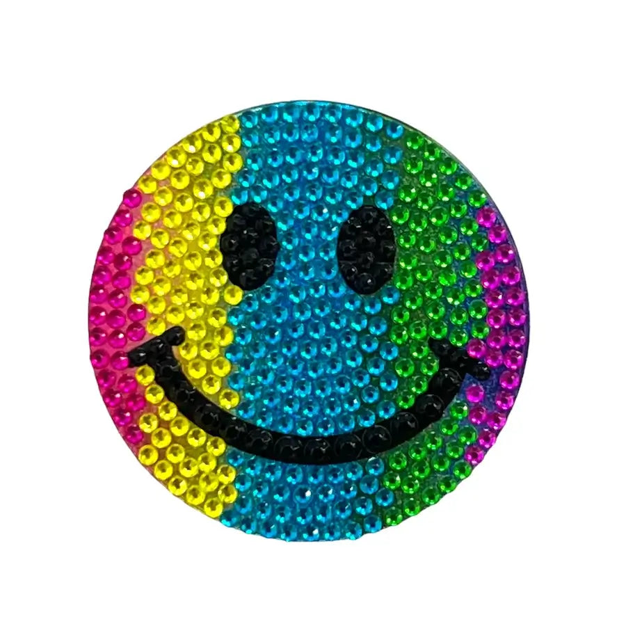 StickerBeans Rainbow Smiley Rhinestone Sticker