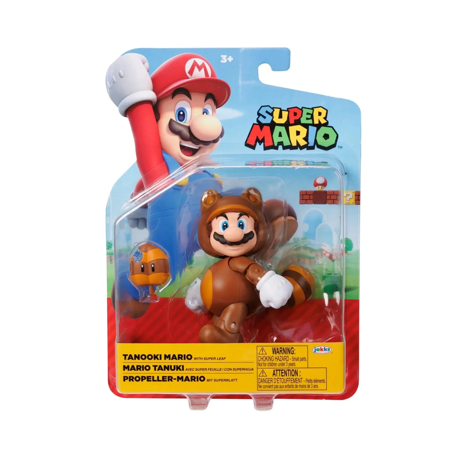 Super Mario Wave 43 4-Inch Tanooki Mario Figure