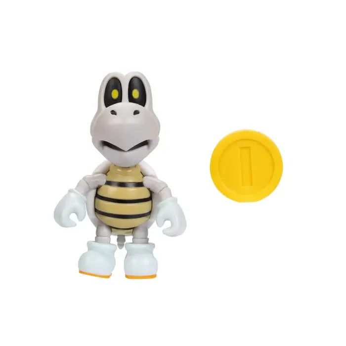 Super Mario Dry Bones with Coin 4-Inch Action Figure