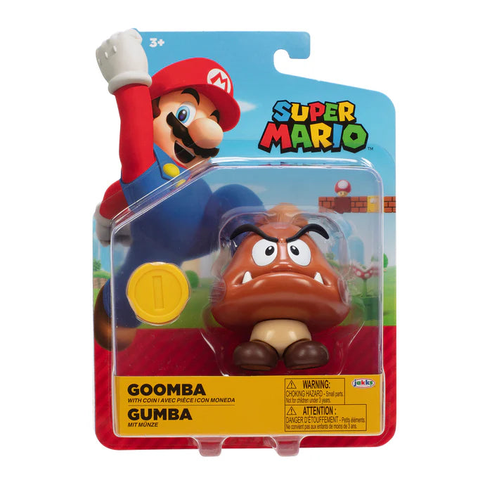 Super Mario Goomba with Coin 4-Inch Action Figure