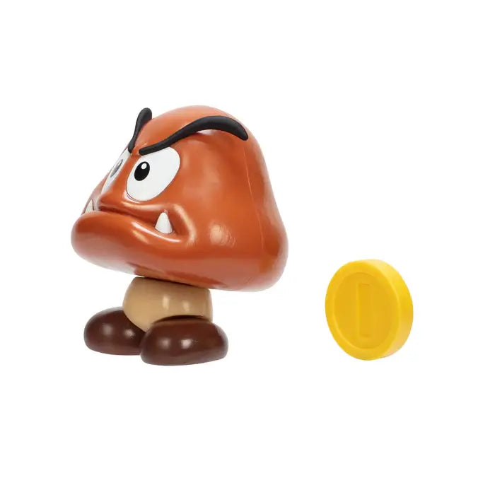 Super Mario Goomba with coin 4-Inch Action Figure