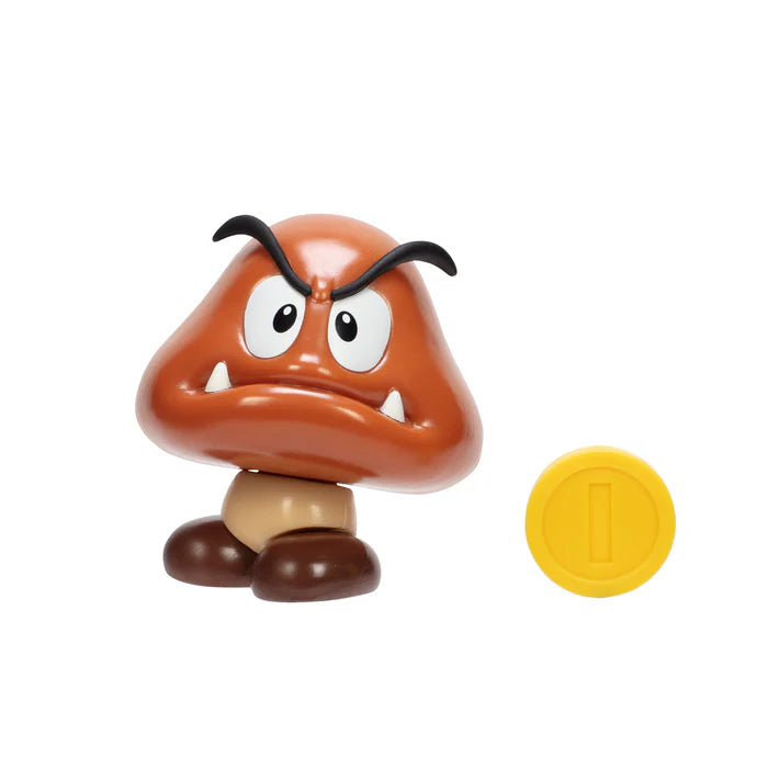 Super Mario Goomba with Coin 4-Inch Action Figure