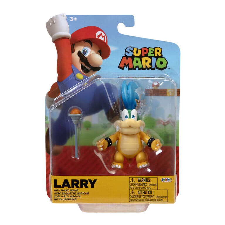 Super Mario Larry Koop with Wand 4-Inch Action Figure