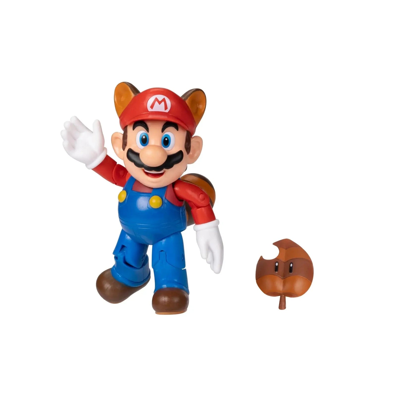 Super Mario Raccoon Mario with Super Leaf 4-Inch Action Figure