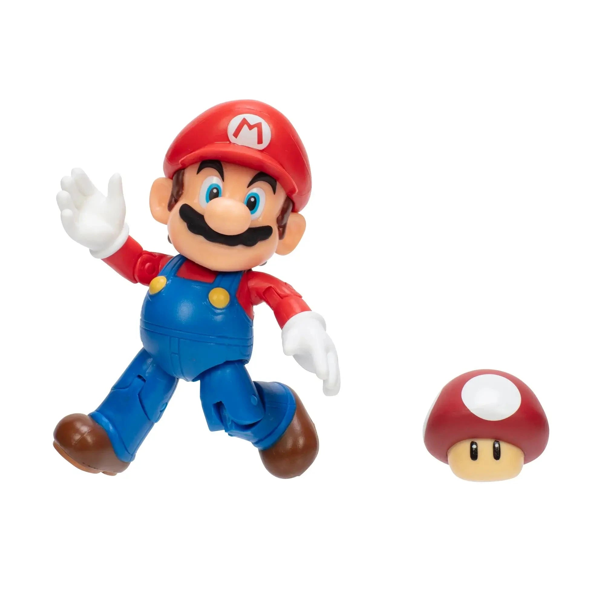 Super Mario Super Mario with Red Mushroom 4-Inch Action Figure