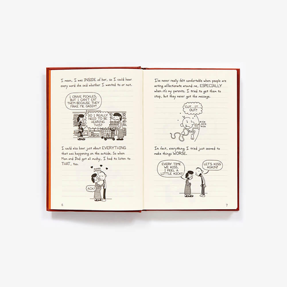 Image of the book The Third Wheel (Diary of a Wimpy Kid Series #7) opened at page 6-7