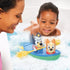 TOMY Toomies Bluey Pull and Go Canoe Toy in bath