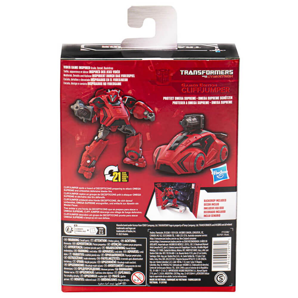 Transformers Studio Series Deluxe Gamer Edition Cliffjumper Action Figure