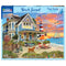 White Mountain Puzzles Beach Sunset 1000 Piece Jigsaw Puzzle