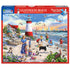 White Mountain Puzzles Lighthouse Beach 500 Piece Jigsaw Puzzle