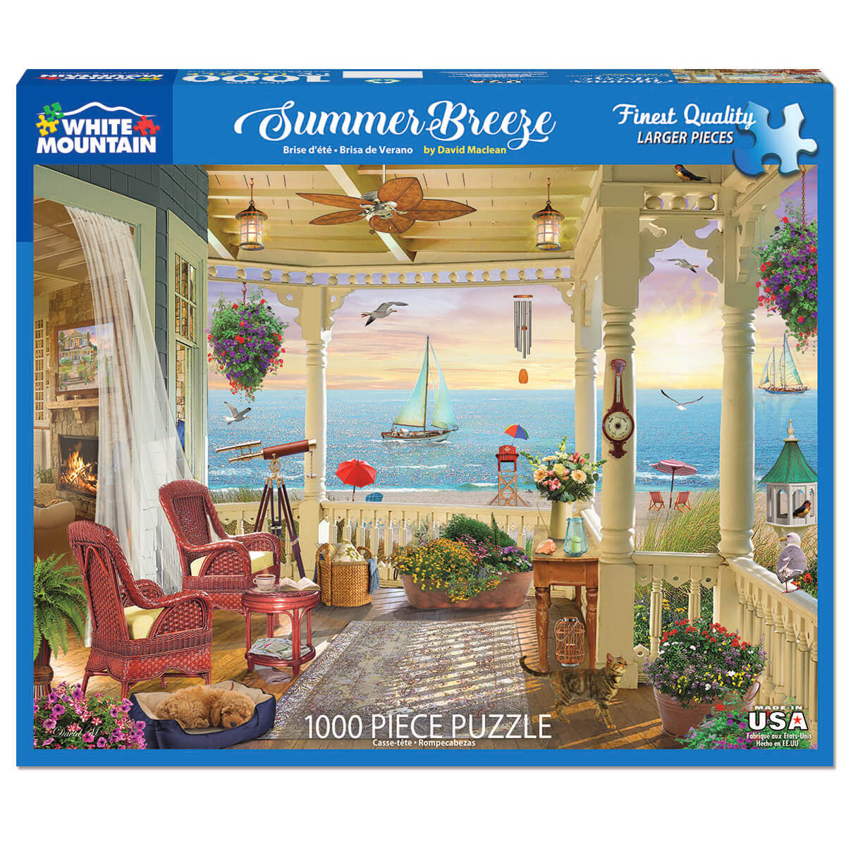 White Mountain Puzzles Summer Breeze 1000 Piece Jigsaw Puzzle