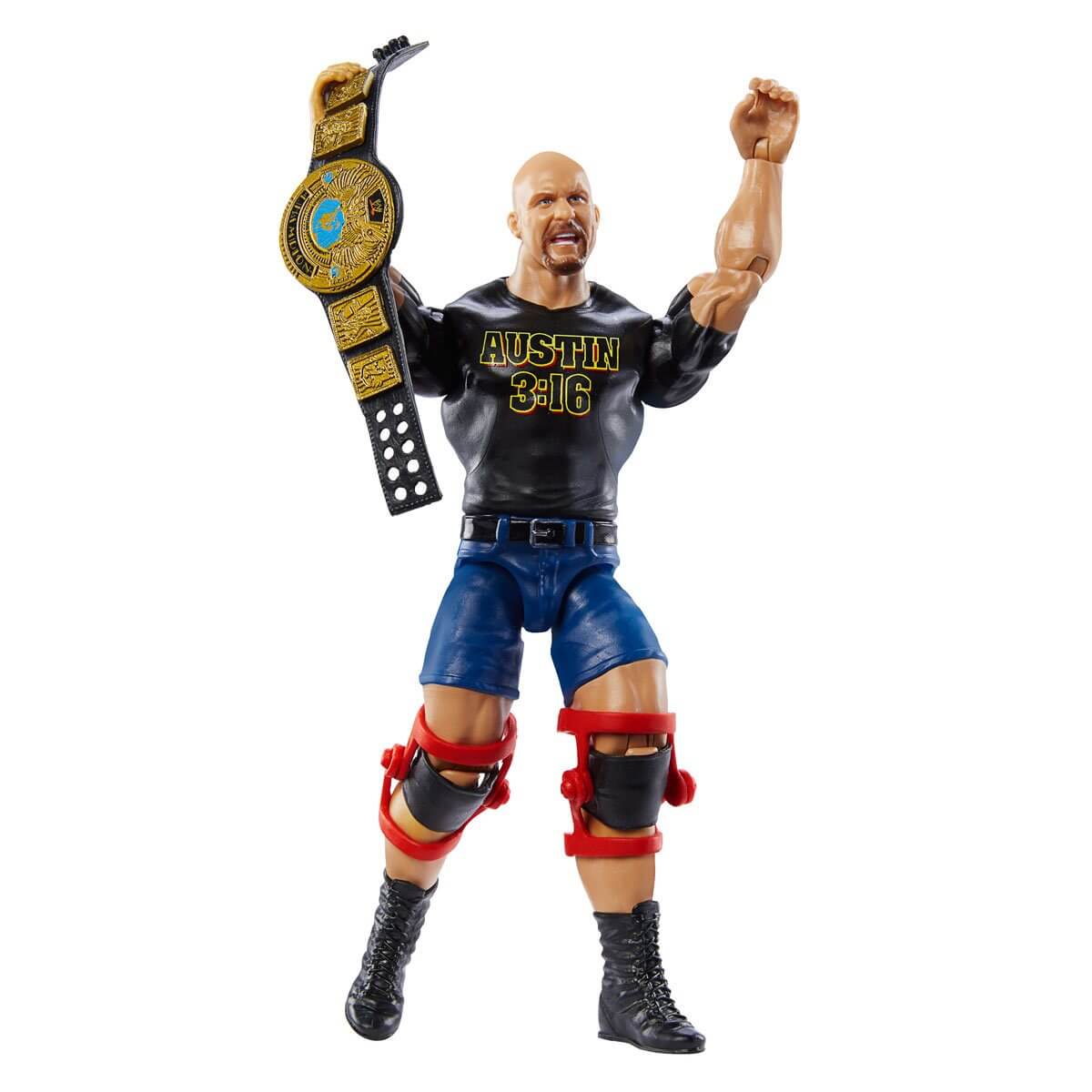 WWE Champion Steve Austin with Attitude Era Title Action Figure